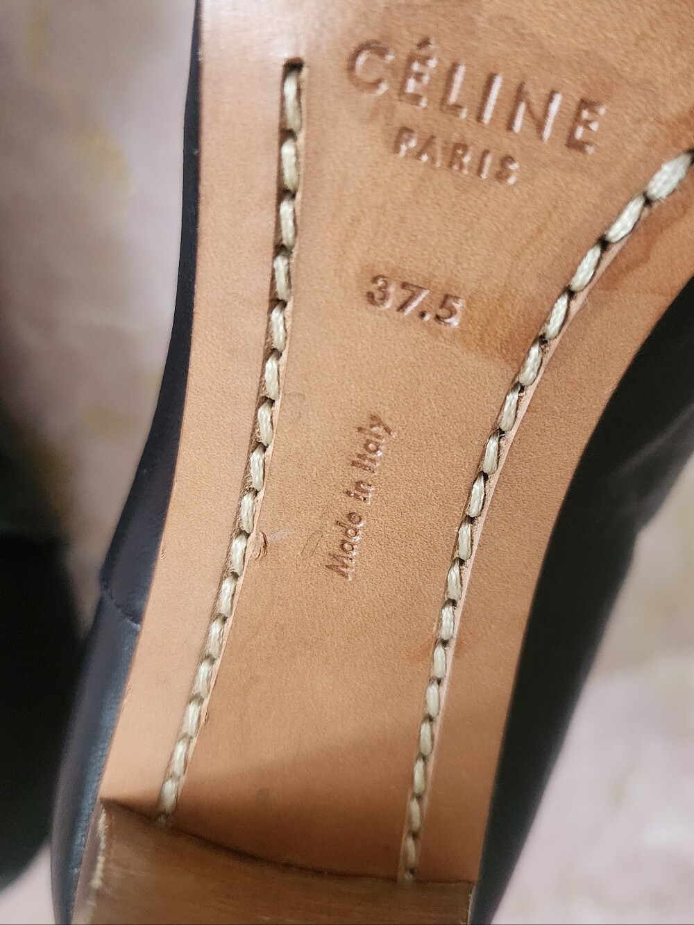 CELINE | Black Leather Wrap Ankle Boots - Picture 13 of 15